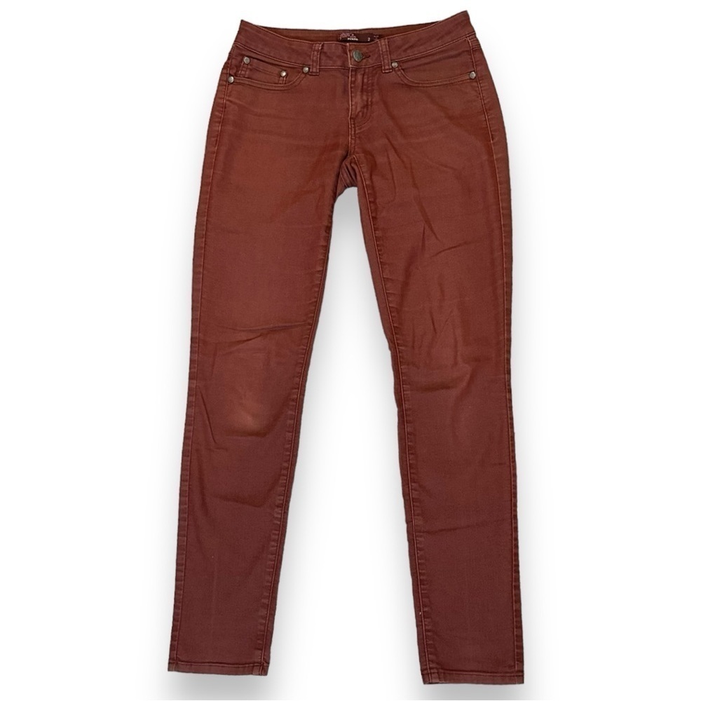 PrAna Womens Red Rust Maroon Kara Jeans Denim Size 2